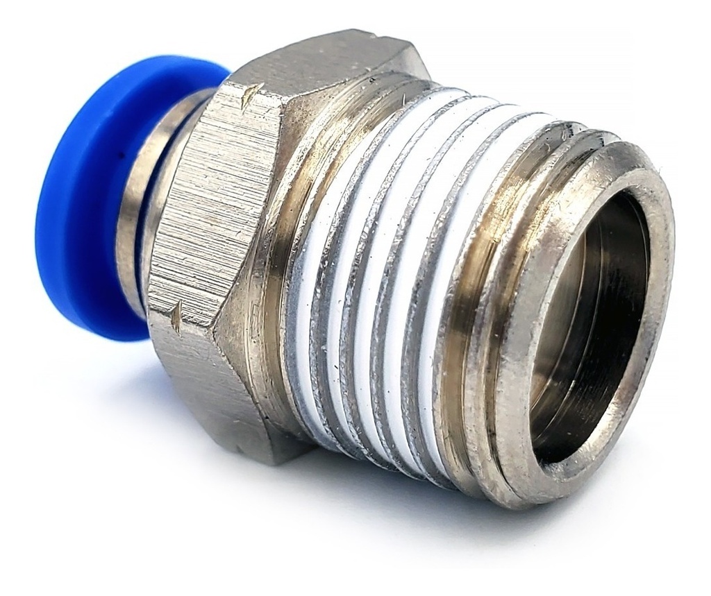 Conectores Rápidos Neumáticos 10 Piezas - Tubo 10mm X Rosca G3/8, Push-to-Connect, Latón Y Plástico